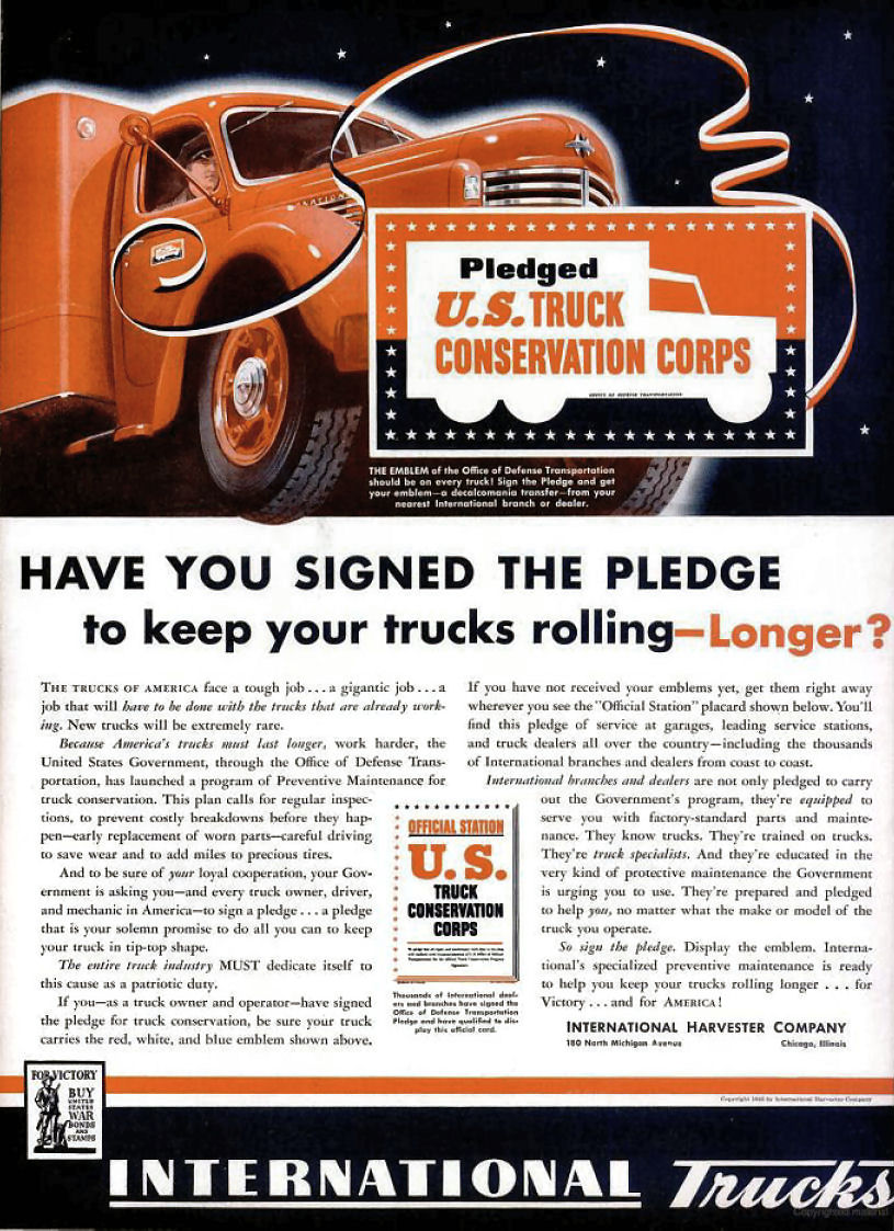 1942 International Auto Advertising